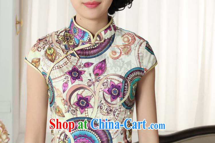 Floor is floor lady stylish jacquard cotton cultivating short cheongsam dress new Chinese qipao gown picture color 2 XL pictures, price, brand platters! Elections are good character, the national distribution, so why buy now enjoy more preferential! Health