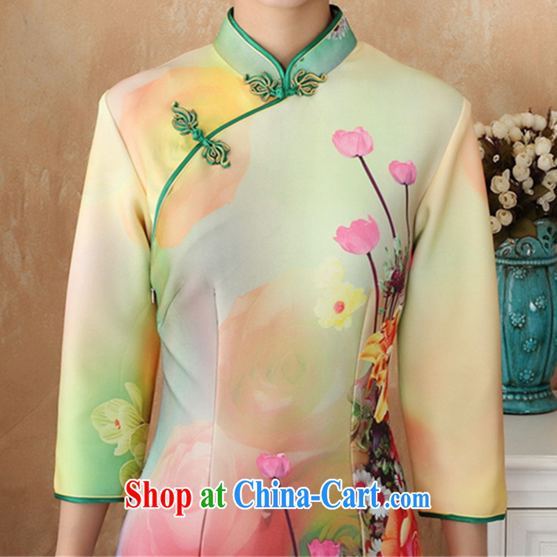 According to fuser new female Chinese improved Chinese qipao, for a classic hard-pressed the charge-back low-power's cultivating Chinese cheongsam dress WNS/2515 # - #1 M, fuser, and shopping on the Internet