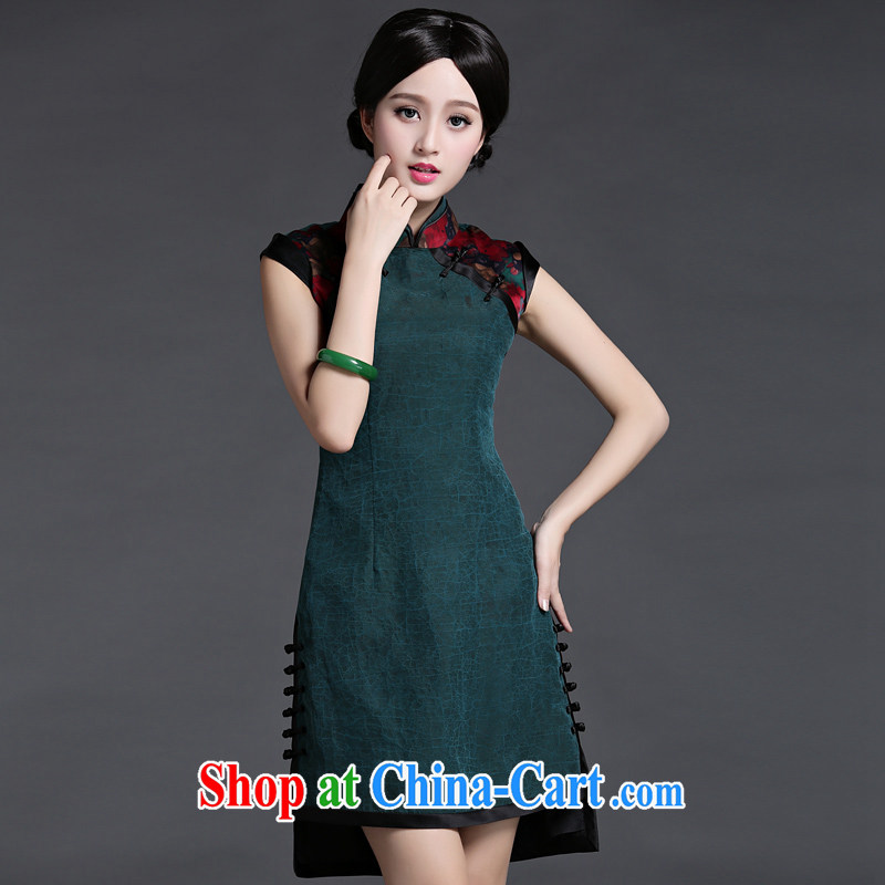 China classic Chinese Antique silk fragrant cloud dresses cheongsam dress summer improved fashion style everyday, fancy S, China Classic (HUAZUJINGDIAN), online shopping