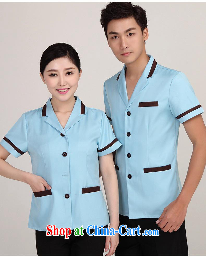 Black butterfly housekeeping service short-sleeved T-shirt cleaning the clothing summer hotel room cleaning clothing property housekeeping uniforms m yellow (female) XL pictures, price, brand platters! Elections are good character, the national distribution, so why buy now enjoy more preferential! Health