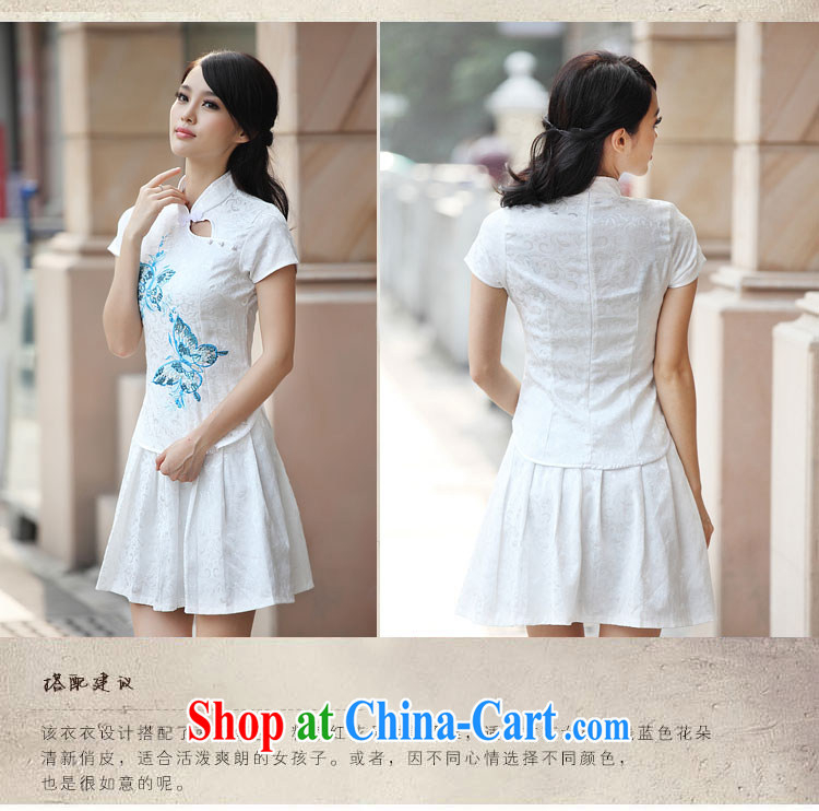 The flies love 2015 summer new dresses, Retro fresh Chinese to Butterfly cheongsam dress JE RA 044 6908 blue XL pictures, price, brand platters! Elections are good character, the national distribution, so why buy now enjoy more preferential! Health