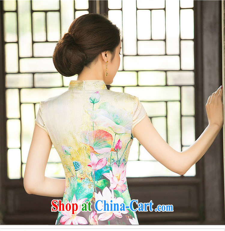 The cross-sectoral youth Elizabeth's eyes new summer silk low-power's improved day-old fashioned qipao cheongsam dress, Ms. stamp duty cheongsam dress ZA suit 049 2 XL pictures, price, brand platters! Elections are good character, the national distribution, so why buy now enjoy more preferential! Health