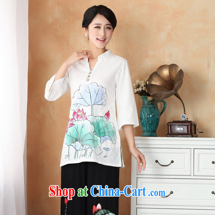 According to fuser new female Ethnic Wind improved Chinese qipao, for hand-painted 7 short sleeve T-shirt with WNS/2392 # 1 #3 XL pictures, price, brand platters! Elections are good character, the national distribution, so why buy now enjoy more preferential! Health
