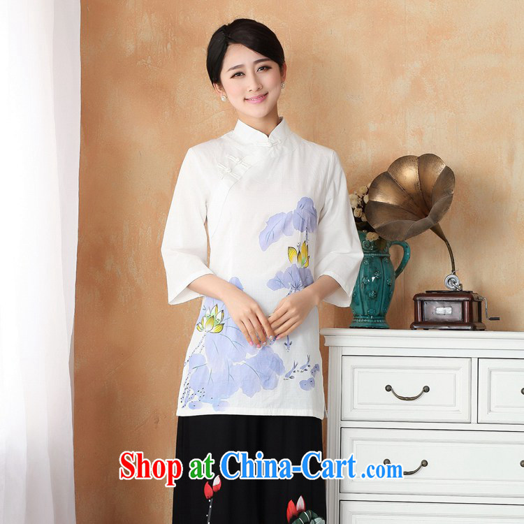 Under the fuser and stylish new ladies retro name ethnic-Chinese qipao, for a tight hand-painted 7 short sleeve T-shirt with WNS/2393 # 2 #2 XL pictures, price, brand platters! Elections are good character, the national distribution, so why buy now enjoy more preferential! Health