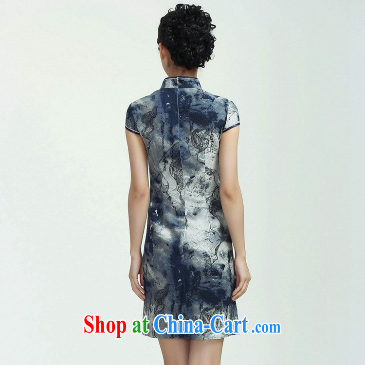 According to fuser new female daily improved Chinese qipao is a flap Classic tray snap-suit cultivating short Chinese qipao dress WNS/2368 #3 - 3 #2 XL pictures, price, brand platters! Elections are good character, the national distribution, so why buy now enjoy more preferential! Health