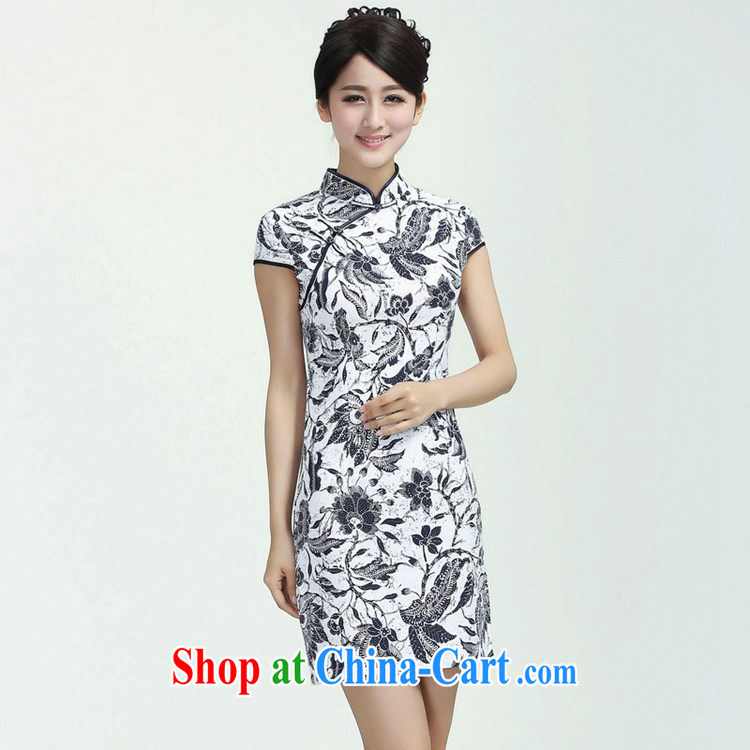 According to fuser new female daily improved Chinese qipao is a flap Classic tray snap-suit cultivating short Chinese qipao dress WNS/2368 #3 - 3 #2 XL pictures, price, brand platters! Elections are good character, the national distribution, so why buy now enjoy more preferential! Health