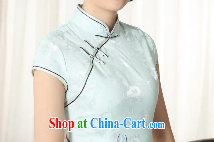 Floor is floor lady stylish jacquard cotton cultivating short cheongsam dress new Chinese qipao gown picture color M pictures, price, brand platters! Elections are good character, the national distribution, so why buy now enjoy more preferential! Health