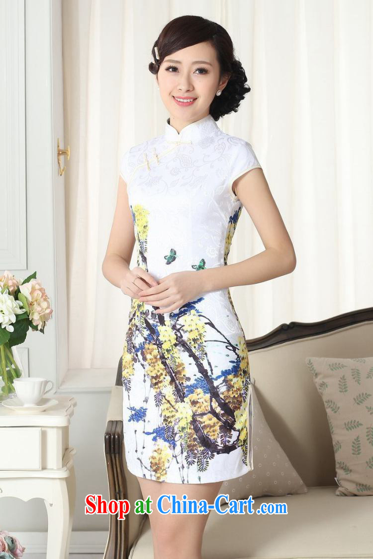 Building is building new summer elegance Chinese qipao Chinese graphics thin short cheongsam picture color 2 XL pictures, price, brand platters! Elections are good character, the national distribution, so why buy now enjoy more preferential! Health