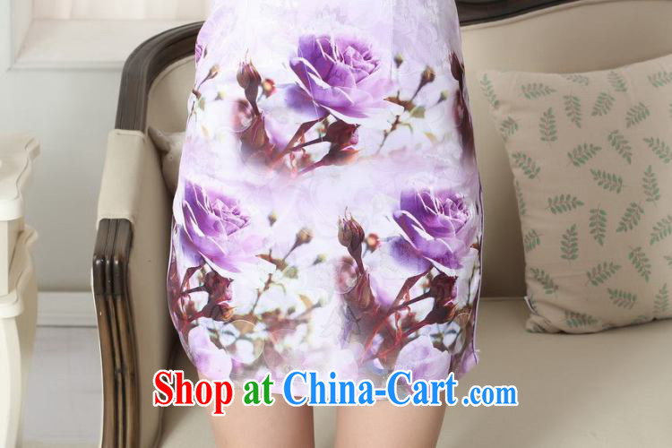 Floor is still building new summer women jacquard cotton daily Chinese, Sau-ying cheongsam beauty short cheongsam picture color 2 XL pictures, price, brand platters! Elections are good character, the national distribution, so why buy now enjoy more preferential! Health
