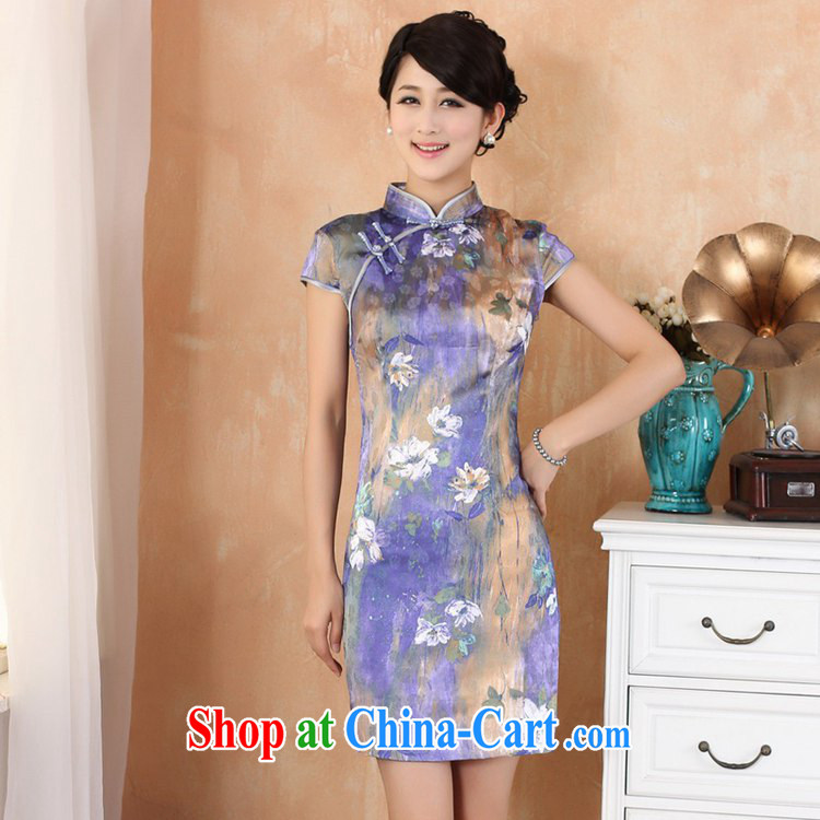 According to fuser stylish new ladies retro improved Chinese qipao, for a tight short-sleeved cultivating short Chinese qipao dress WNS/2329 # 1 #2 XL pictures, price, brand platters! Elections are good character, the national distribution, so why buy now enjoy more preferential! Health