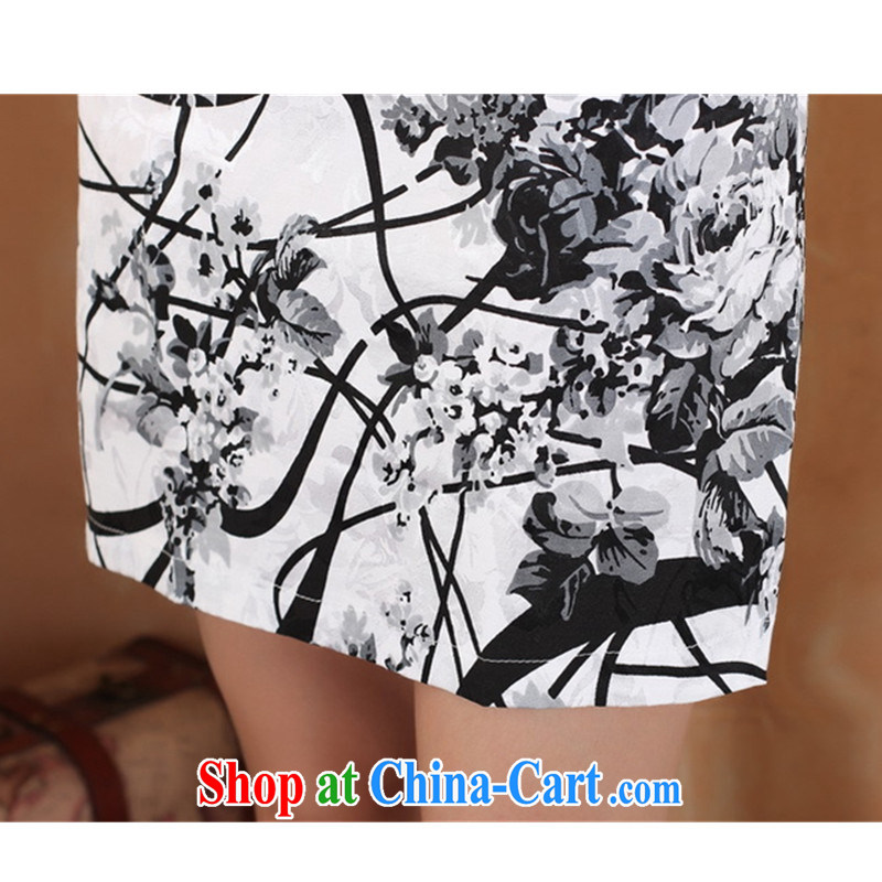According to fuser new female retro improved Chinese qipao Classic tray for cultivating short Chinese qipao dress WNS/2328 #such as figure 2 XL, fuser, and shopping on the Internet
