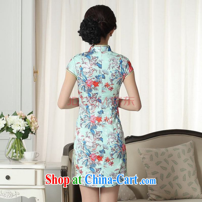 Nigeria, the new summer elegance Chinese qipao Chinese graphics thin short flag picture color XXL, Nigeria, and, shopping on the Internet