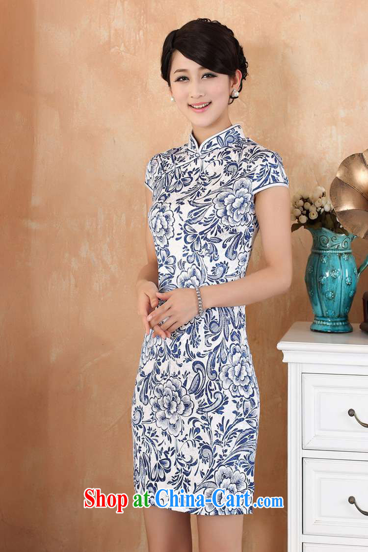 To fuser new female retro improved ethnic-Chinese qipao is a flap Classic tray snaps cultivating short Chinese qipao dress WNS/2330 # as figure 2 XL pictures, price, brand platters! Elections are good character, the national distribution, so why buy now enjoy more preferential! Health