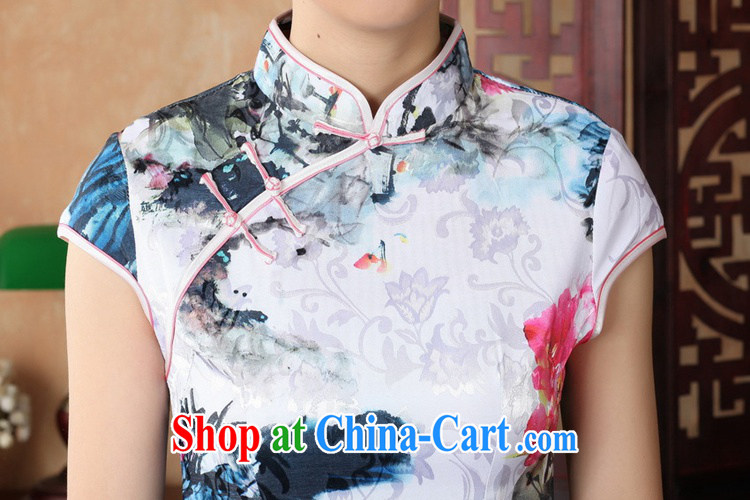 According to fuser summer new retro improved Chinese Chinese qipao, for a tight Classic tray snaps cultivating short-sleeve cheongsam dress LGD/D #0224 figure 2 XL pictures, price, brand platters! Elections are good character, the national distribution, so why buy now enjoy more preferential! Health