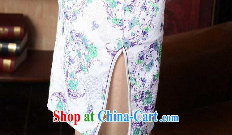 According to fuser summer stylish new ladies retro improved Chinese qipao, for a tight short, cultivating Chinese qipao dress LGD/D 0229 # -A Blue on white 2 XL pictures, price, brand platters! Elections are good character, the national distribution, so why buy now enjoy more preferential! Health
