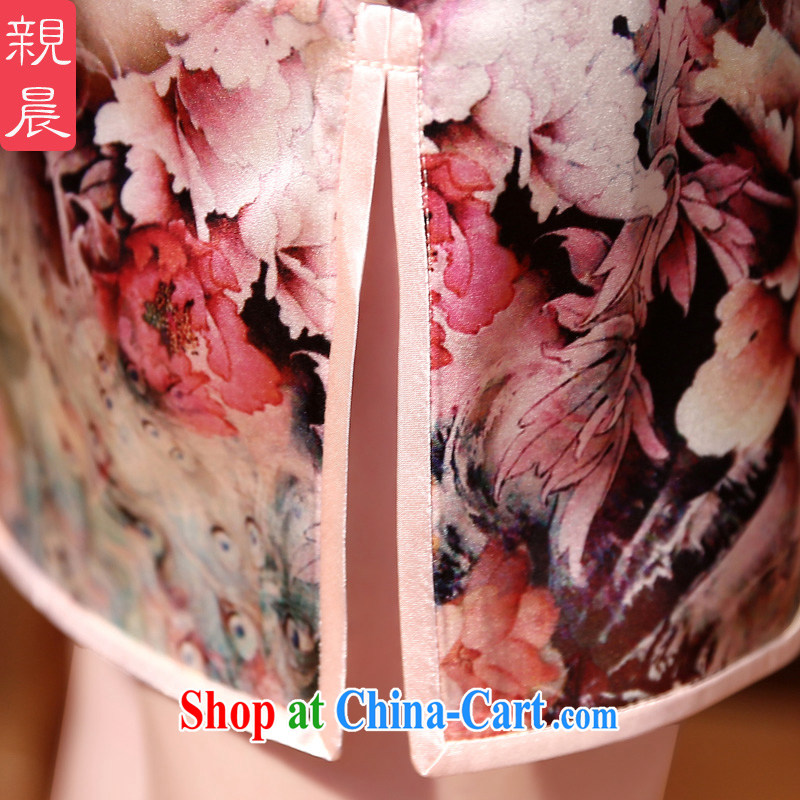 pro-am 2015 new spring dresses dresses summer retro sauna silk daily Silk Cheongsam dress improved stylish suit XL 2, and the pro-am, and shopping on the Internet