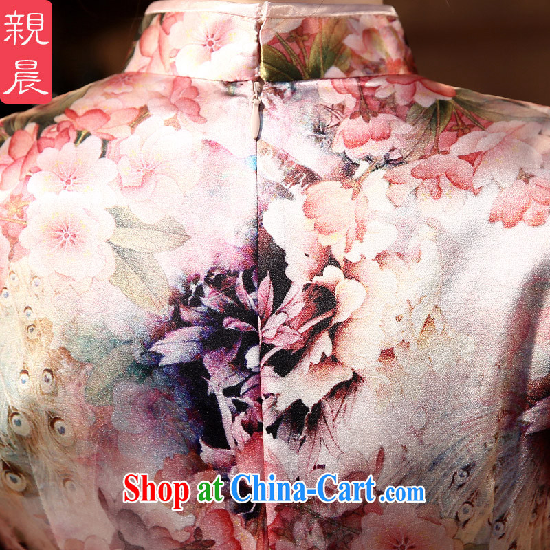 pro-am 2015 new spring dresses dresses summer retro sauna silk daily Silk Cheongsam dress improved stylish suit XL 2, and the pro-am, and shopping on the Internet