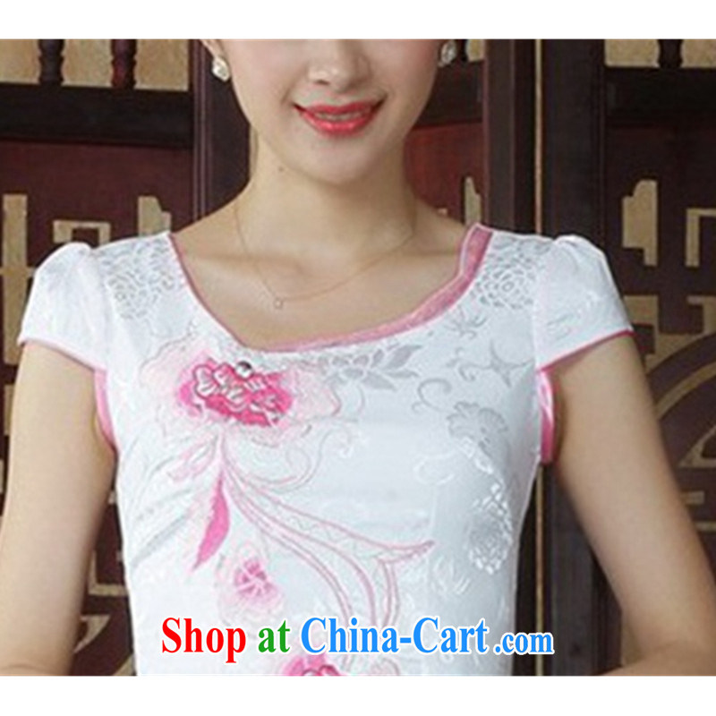 According to fuser new female retro improved Chinese Chinese qipao rounded ends to spend cultivating short Chinese qipao dress LGD/D 0232 #as figure 2 XL, fuser, and shopping on the Internet