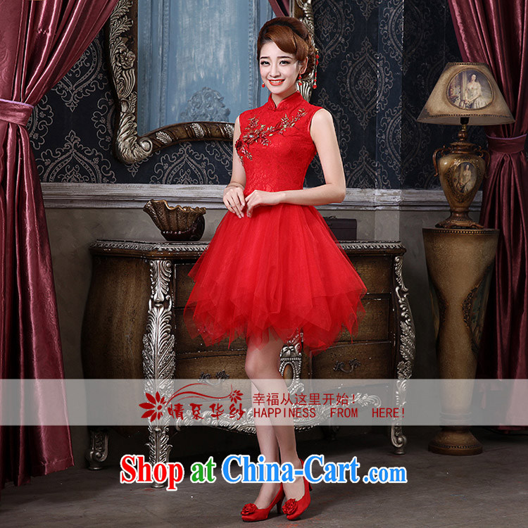 The china yarn bridal toast service 2015 New Red wedding dresses and stylish short annual chair later graphics thin dress skirt and red made size final pictures, price, brand platters! Elections are good character, the national distribution, so why buy now enjoy more preferential! Health