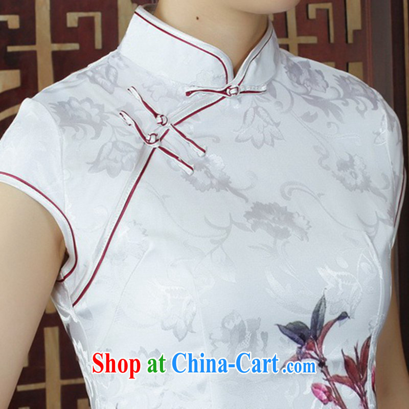 According to fuser summer stylish new ladies retro improved Chinese Chinese qipao, for a tight budget cultivating short Chinese qipao dress LGD/D #0248 figure 2 XL, fuser, and online shopping
