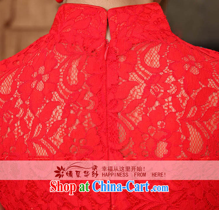 The china yarn bows service bridal dresses improved 2015 new wedding dress long stylish lace crowsfoot dress skirt Red Red golden made size final pictures, price, brand platters! Elections are good character, the national distribution, so why buy now enjoy more preferential! Health