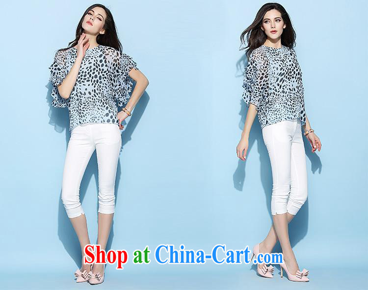 hamilton European site women summer 2015 new sweet leopard print T-shirt with round collar short-sleeved silk female T pension 6725 pink L pictures, price, brand platters! Elections are good character, the national distribution, so why buy now enjoy more preferential! Health