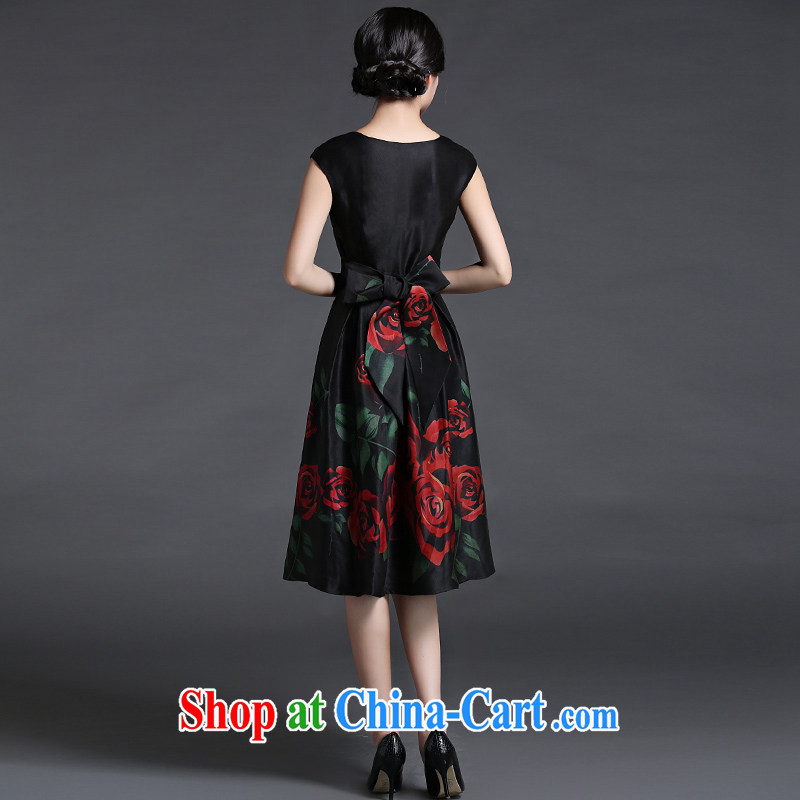 China classic 2015 summer Chinese silk, silk commuter dress, Ms. long, classic literature and art, fancy XXL, China Classic (HUAZUJINGDIAN), shopping on the Internet