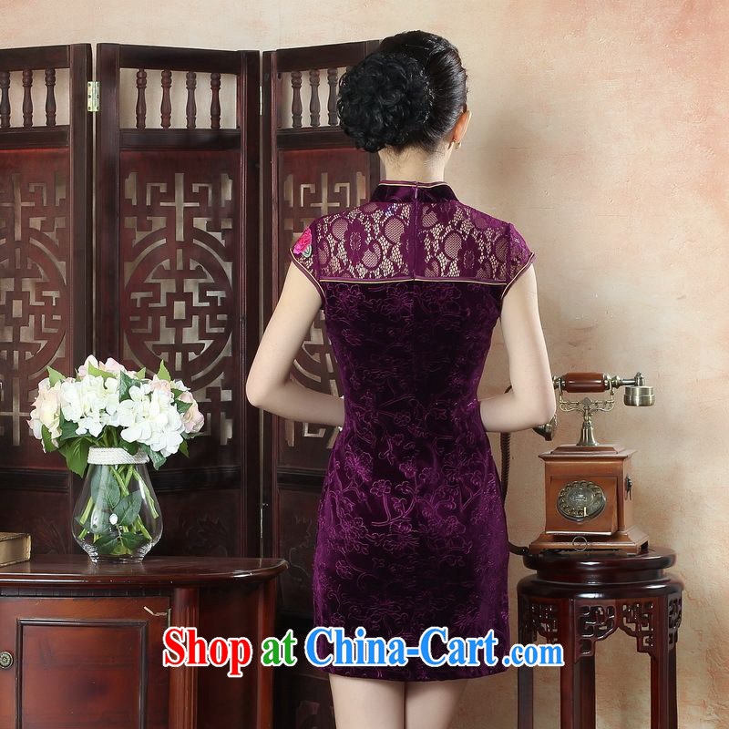 Floor is still building new summer, ladies lace cheongsam dress improved daily thin embroidered cheongsam D 0256 - B XL 2. The property is still property, shopping on the Internet