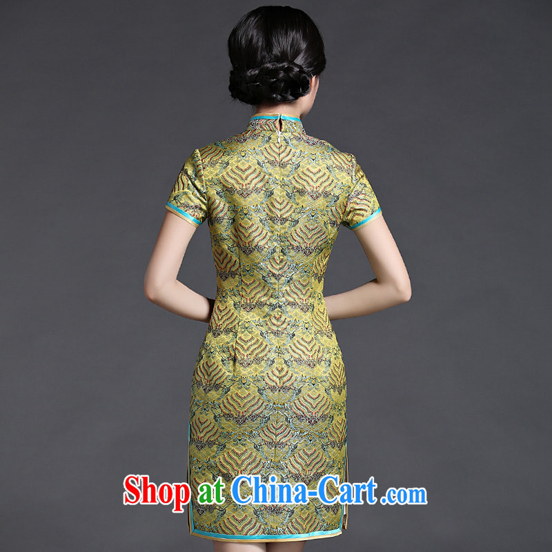 China classic 2015 new summer fashion, Ms. short Chinese Dress cheongsam dress improved retro floral M, China Classic (HUAZUJINGDIAN), and, on-line shopping