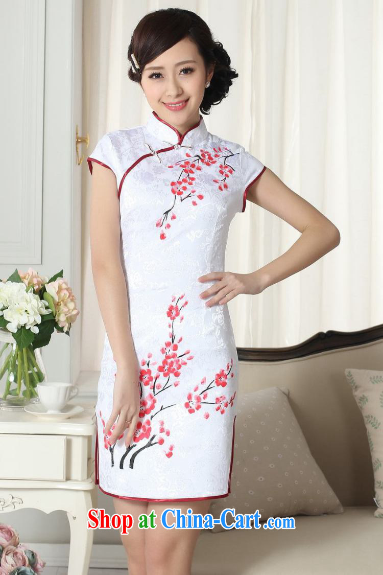 Building is building new summer, dresses women's clothing stylish elegance Chinese qipao hand painted dresses D 0092 2 XL pictures, price, brand platters! Elections are good character, the national distribution, so why buy now enjoy more preferential! Health