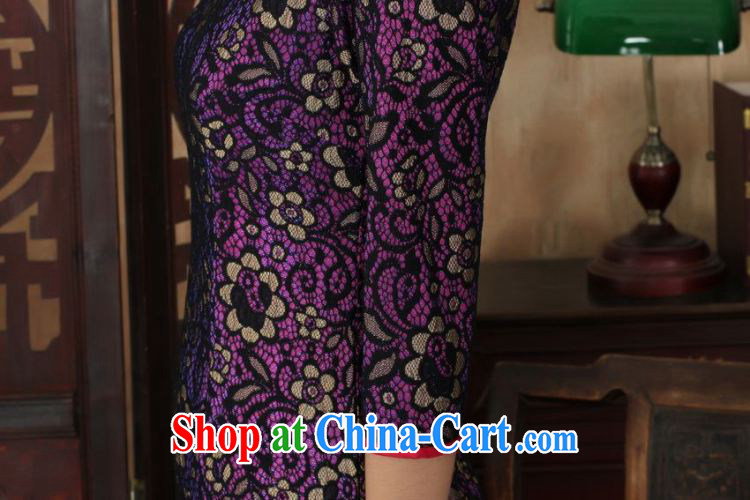Floor is still building new summer, Chinese cheongsam dress lace beauty cheongsam dress stylish improvements in antique dresses cuff picture color 2 XL pictures, price, brand platters! Elections are good character, the national distribution, so why buy now enjoy more preferential! Health