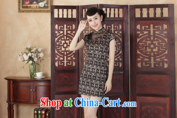 Floor is floor Lady Jane, stylish improved cultivation lace short cheongsam dress new Chinese qipao gown picture color 2 XL pictures, price, brand platters! Elections are good character, the national distribution, so why buy now enjoy more preferential! Health