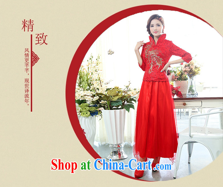 Access to and the Su-2015 spring new female cheongsam dress red Chinese Antique wedding dress long bridal toast service 1507 A National package mail red XXXL pictures, price, brand platters! Elections are good character, the national distribution, so why buy now enjoy more preferential! Health