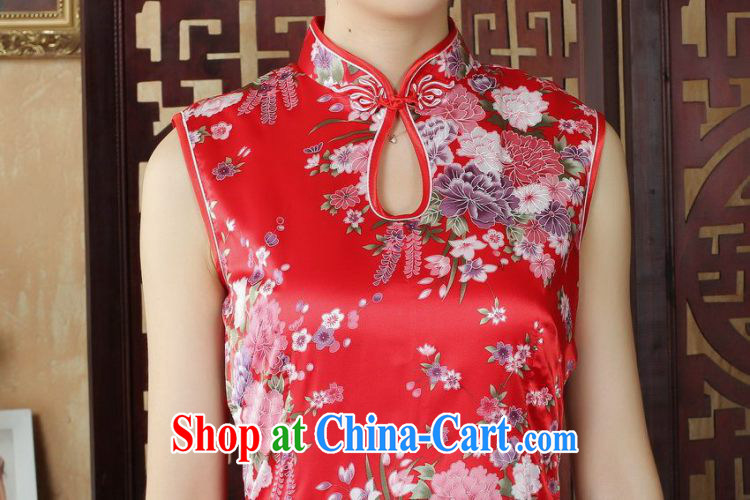 Floor is floor, elegant qipao Tang with improved summer dresses, for a tight stamp dress dresses J 5025 Lake blue XL pictures, price, brand platters! Elections are good character, the national distribution, so why buy now enjoy more preferential! Health