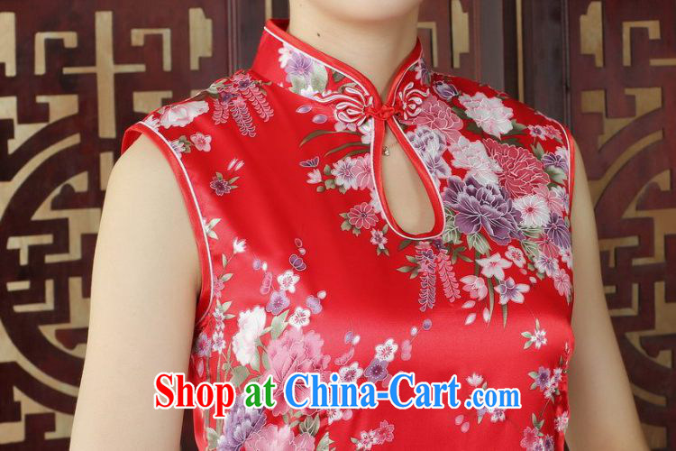 Floor is floor, elegant qipao Tang with improved summer dresses, for a tight stamp dress dresses J 5025 Lake blue XL pictures, price, brand platters! Elections are good character, the national distribution, so why buy now enjoy more preferential! Health