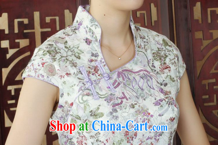 Yet, Ms. floor dress Chinese cheongsam summer improved cultivating embroidered Chinese qipao gown picture color 2 XL pictures, price, brand platters! Elections are good character, the national distribution, so why buy now enjoy more preferential! Health