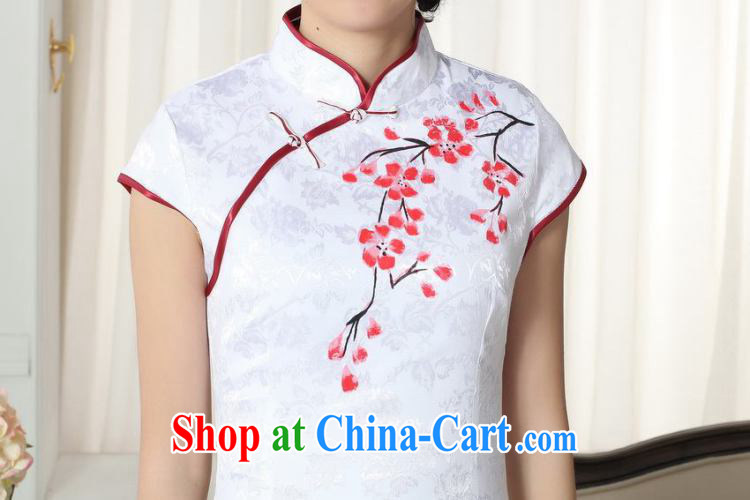 For Pont Sondé Diane summer new dresses women's clothing stylish elegance Chinese qipao hand painted dresses D 0092 - A XL pictures, price, brand platters! Elections are good character, the national distribution, so why buy now enjoy more preferential! Health