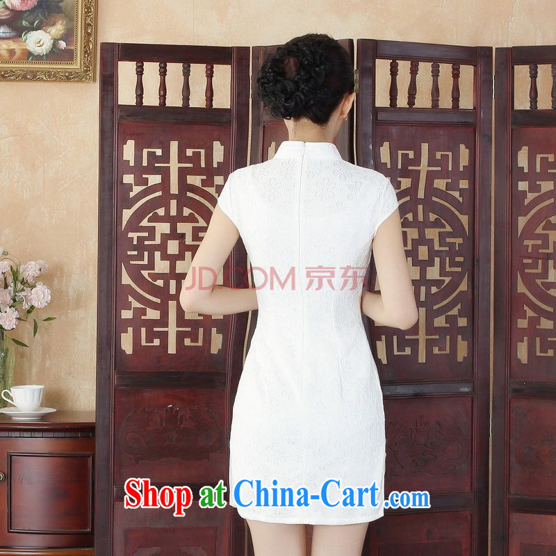 Nigeria, the lady Jane, modern and refined beauty lace short cheongsam dress new Chinese qipao gown D XXL 0255, Nigeria, and shopping on the Internet