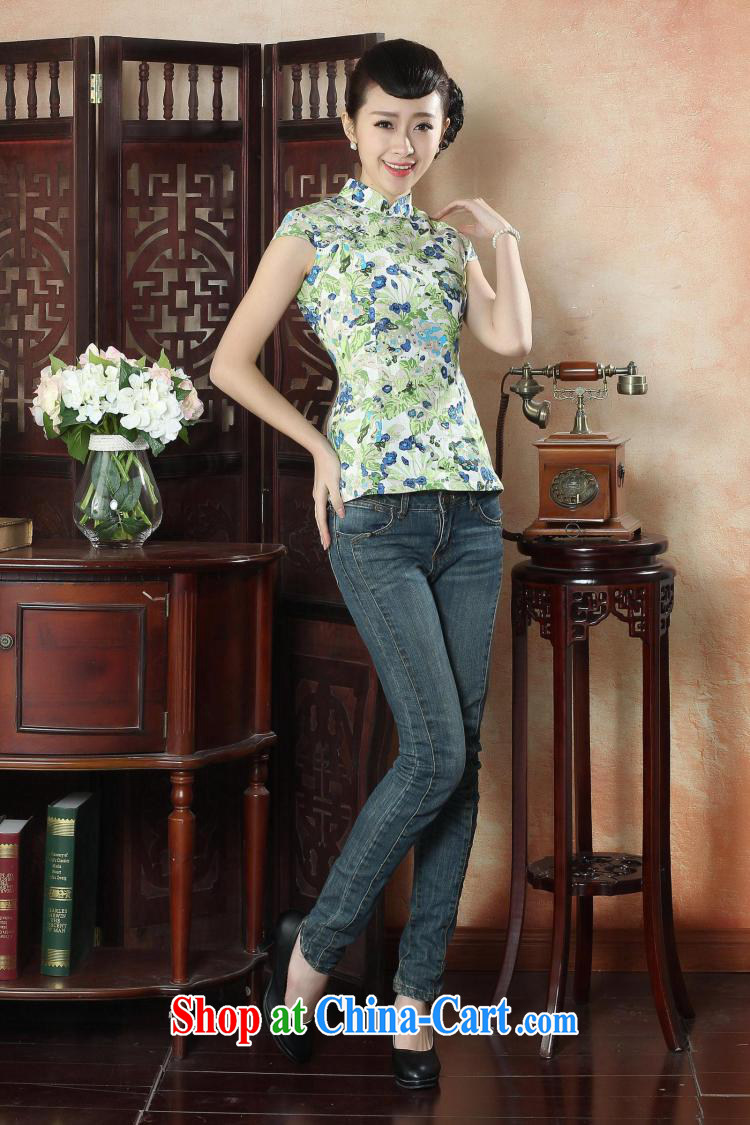 spend the summer new cheongsam shirt Tang Women's clothes Chinese improved, for cotton the floral Daily, Chinese as the color 2 XL pictures, price, brand platters! Elections are good character, the national distribution, so why buy now enjoy more preferential! Health