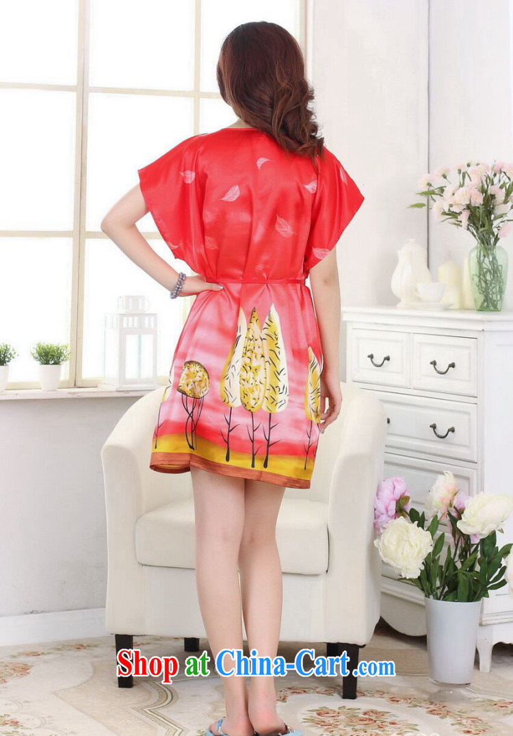 spend the summer with new female Chinese Robes round-neck collar, with a short-sleeved stamp damask clothes dresses pajamas as the color code pictures, price, brand platters! Elections are good character, the national distribution, so why buy now enjoy more preferential! Health