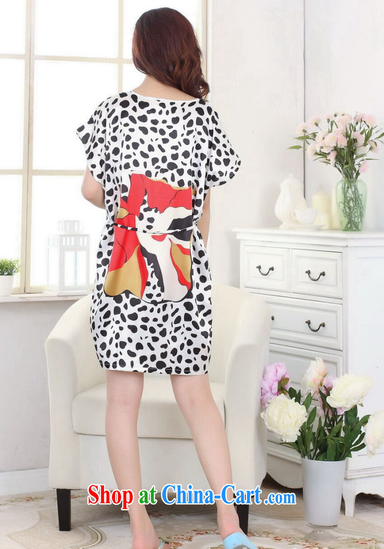 Dan smoke summer new female Chinese bathrobe round-collar embossed Leopard loose emulation, short-sleeved dresses pajamas as the color code pictures, price, brand platters! Elections are good character, the national distribution, so why buy now enjoy more preferential! Health