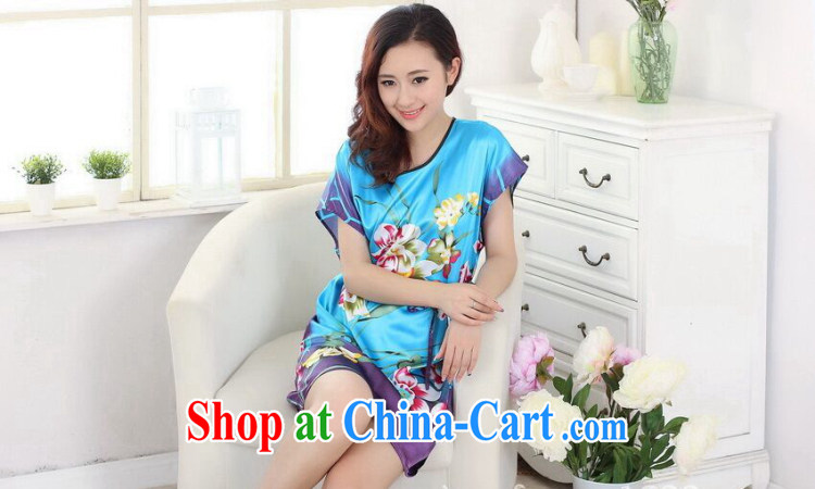 Take the Tang with bathrobe pajamas summer wear new clothes with a hand-painted loose-tang fitted dress short-sleeved gown - F yellow are code pictures, price, brand platters! Elections are good character, the national distribution, so why buy now enjoy more preferential! Health