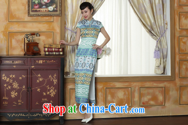 Dan smoke summer dresses Chinese New female Chinese improved retro, for national wind elegant banquet long cheongsam dress such as the color 2 XL pictures, price, brand platters! Elections are good character, the national distribution, so why buy now enjoy more preferential! Health