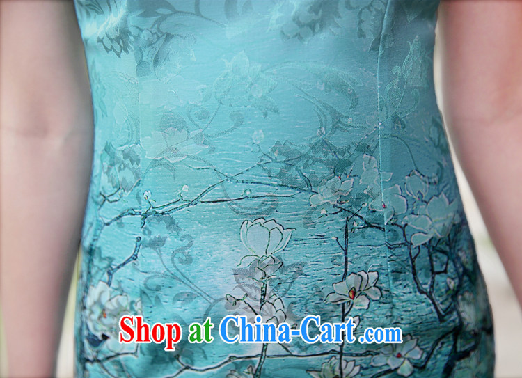 2015 new summer cheongsam dress improved stylish everyday floral Ethnic Wind and elegant low-power on the truck cheongsam dress 8892 container take XL pictures, price, brand platters! Elections are good character, the national distribution, so why buy now enjoy more preferential! Health