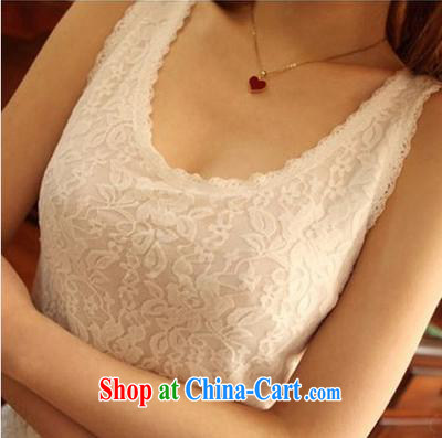 Ya-ting store 2015 summer new Korean female lace strap vest cultivating larger solid shirt female white 2 XL pictures, price, brand platters! Elections are good character, the national distribution, so why buy now enjoy more preferential! Health