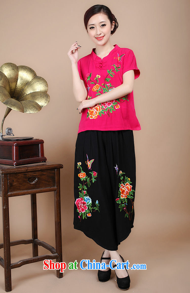 2015 summer new cotton embroidered loose the Code, older women with short pants, selling more than 061 selected pants XXXL pictures, price, brand platters! Elections are good character, the national distribution, so why buy now enjoy more preferential! Health
