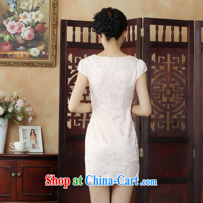 Property is still property, Ms. Tang cheongsam dress with lace cheongsam dress stylish daily short cheongsam dress dress picture color 2 XL, the property is still property, shopping on the Internet