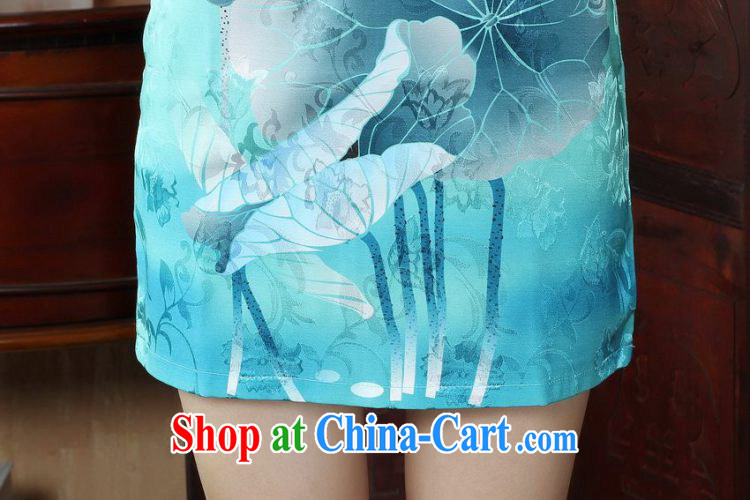 Floor is floor Lady Jane, Tang with improved qipao cheongsam dress summer elegant and stylish beauty dresses picture color 2 XL pictures, price, brand platters! Elections are good character, the national distribution, so why buy now enjoy more preferential! Health