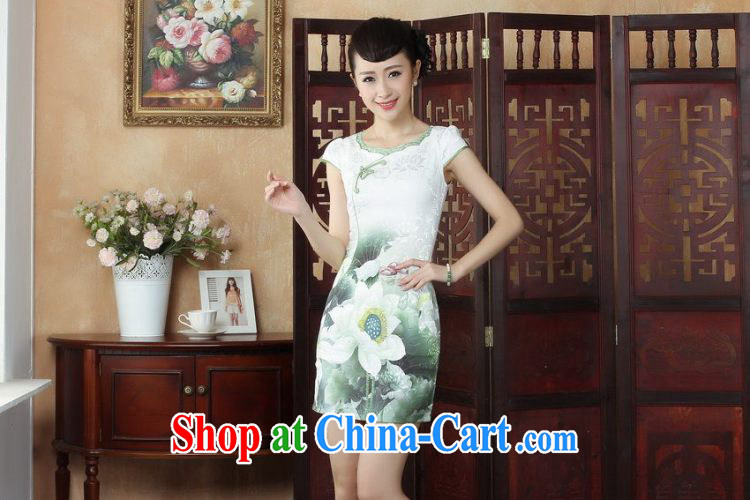 Property is still property, qipao Chinese dresses Chinese Wind and stylish improvements I should be grateful if you green cheongsam dress picture color 2 XL pictures, price, brand platters! Elections are good character, the national distribution, so why buy now enjoy more preferential! Health