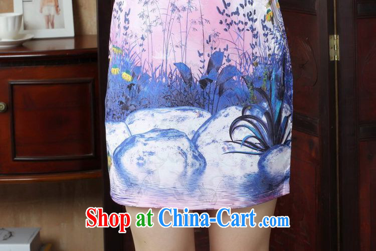 Floor is floor dresses, Ms. Tang fitted dresses summer elegant refined embroidery cheongsam dress picture color 2 XL pictures, price, brand platters! Elections are good character, the national distribution, so why buy now enjoy more preferential! Health